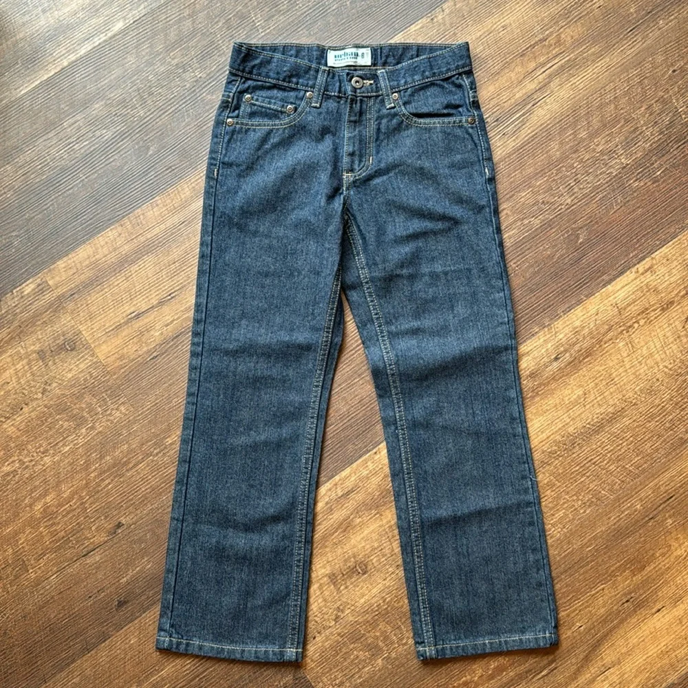 Urban Pipeline Boys Straight Leg Jeans Size 8‎ Dark Wash Casual Everyday Denim